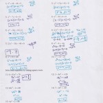 Algebra 1 Unit 8 Test Quadratic Equations Answers