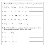 Chemical Reactions And Equations Worksheet Mcgraw Hill