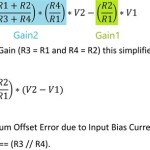 Difference Op Amp Gain Equation