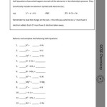 Half Equations Worksheet With Answers Gcse
