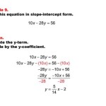 Linear Equations Examples