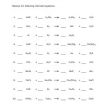 Practice Questions For Balancing Chemical Equations Class 10