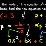Roots Of Quadratic Equation Formula Alpha Beta