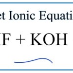 What Is The Net Ionic Equation For Neutralization Reaction Between Hf And Koh