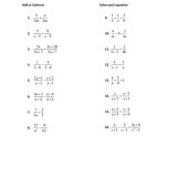 8 6 Solving Rational Equations Worksheet Answers