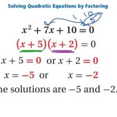 9 6 Practice Solving Quadratic Equations By Factoring