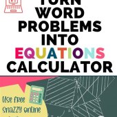 Convert Word Problems Into Equations Calculator