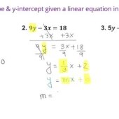 Find The Gradient And Y Intercept Of A Linear Equation