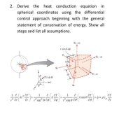 General Heat Conduction Equation Spherical Coordinates Derivation