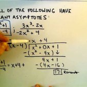 How To Find The Equation Of A Non Vertical Asymptote
