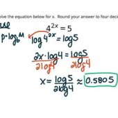 How To Solve Exponential Equations Using Common Logarithms