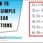 How To Solve Linear Equations