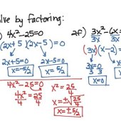 Lesson 9 5 Practice B Solving Quadratic Equations By Factoring