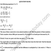 Linear Equation In One Variable Class 8th Solutions