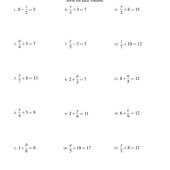 Linear Equations With Fractions Worksheet Pdf