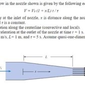 Nozzle Velocity Equation