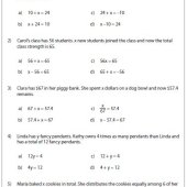 One Step Equations Word Problems