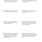 Quadratic Equation Word Problems Kuta