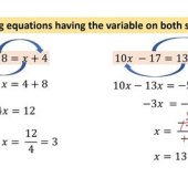 Solving One Variable Equations Notes