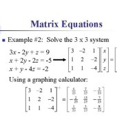 Solving System Of Linear Equations Matrix