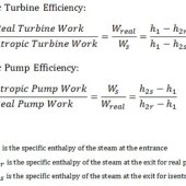 Steam Turbine Efficiency Equation