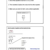 Systems Of Equations Substitution Lesson Plan