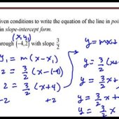 Write An Equation Of The Line In Point Slope Form That Passes Through Two Given Points Brainly