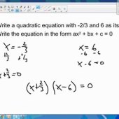 Write Quadratic Equation Given Roots Calculator