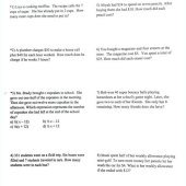 Writing Equations From Word Problems Worksheet 4th Grade
