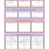 Writing Equations Practice Worksheet