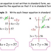 Writing Linear Equations In Standard Form Ppt