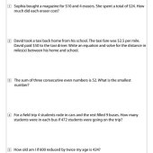 Writing Two Step Equations From Word Problems Pdf