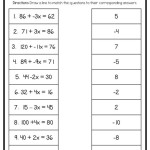2 Step Equations Problems Worksheet