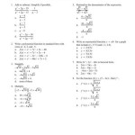 Algebra 2 4 5 Practice Quadratic Equations Form K