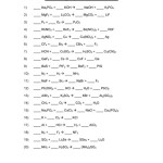 Balancing Equations Worksheet 2 Answer Key Chemfiesta