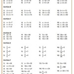 Class 8 Maths Linear Equations Worksheet