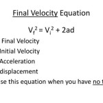 Equation For Velocity Final