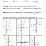 Equation Of Parallel And Perpendicular Lines Worksheet Tes