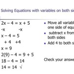 Equation With Variable On Both Sides Calculator