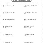 Equations Of Circles Worksheet 2 Answer Key