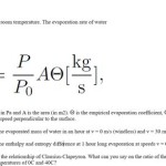 Evaporation Rate Equation