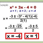 How To Find X Value In Quadratic Equation