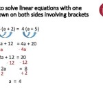 How To Solve Linear Equations With Brackets And Unknowns On Both Sides