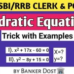 How To Solve Quadratic Equations In Bank Po Exam