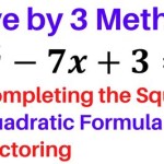 How To Solve Quadratic Equations With Coefficients Greater Than 1
