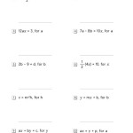 Literal Equations Worksheet Page 129