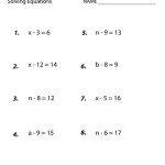 Math Equations For 7th Graders