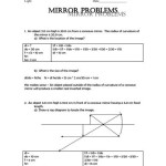 Mirror Equation Problems Worksheet With Answers Pdf