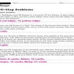 Multi Step Equation Word Problems 8th Grade