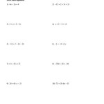 Multi Step Equation Worksheets Kuta
